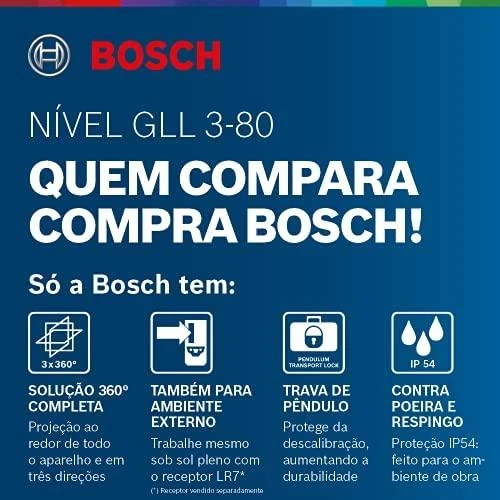 Bosch Linijinis lazerinis nivelyras GLL 3-80