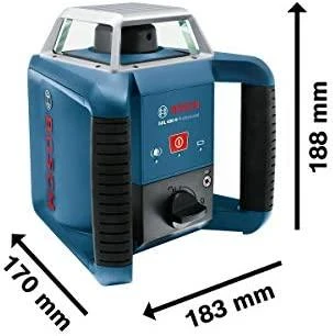 Grąžtas Bosch GRL 400 H lazerinis sraigtas, raud