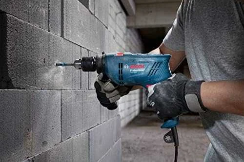 Elektrinis smūginis gręžtuvas Bosch GSB 600; 600 W + priedai