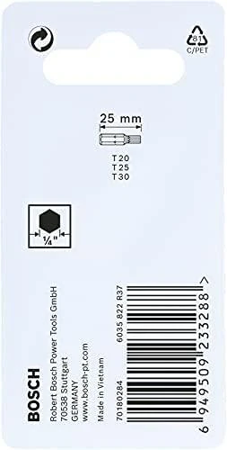 Bosch Suktuvo antgaliai 3vnt. T20/25/30/ Impact, L= 25