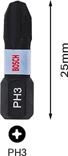 Bosch Suktuvo antgaliai PH3 2 vnt./ Impact, L=25mm