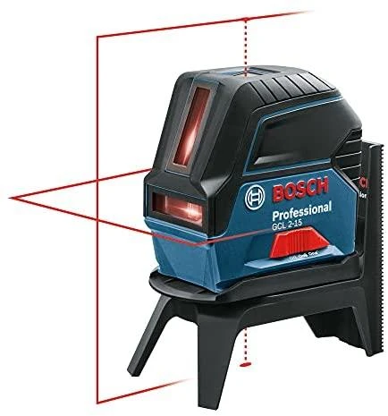 Bosch Kombinuotasis lazeris GCL 2-15 (3x1.5V AA , RM1, BM3, Case)