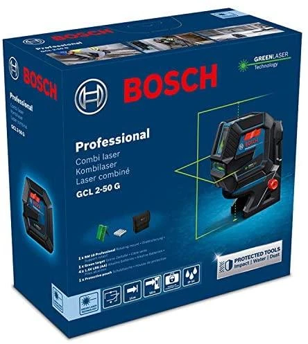 Kombinuotasis lazeris Bosch GCL 2-50 G PROFESSIONAL