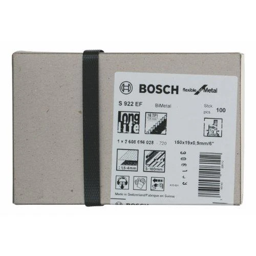 Pjūkleliai tiesiniam pjūklui Bosch S 922 EF; 100 vnt.