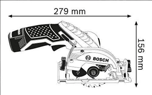 Akumuliatorinis diskinis pjūklas Bosch GKS 12V-26, LB 2x3.0, 12V-40