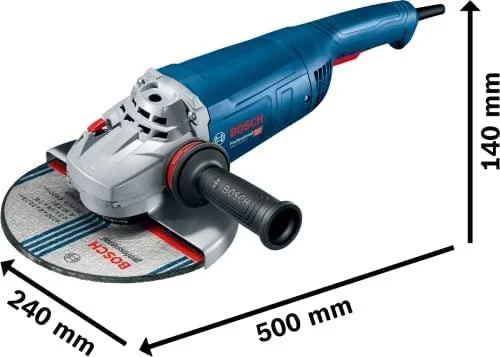 Bosch kampinis šlifuokis GWS 22-230 J, 2200W, 230mm, kartoninė pakuotė