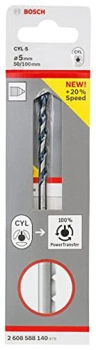 Grąžtas Bosch Mėlyna Granite Turbo CYL-5 5X50X100 mm, 1vnt.