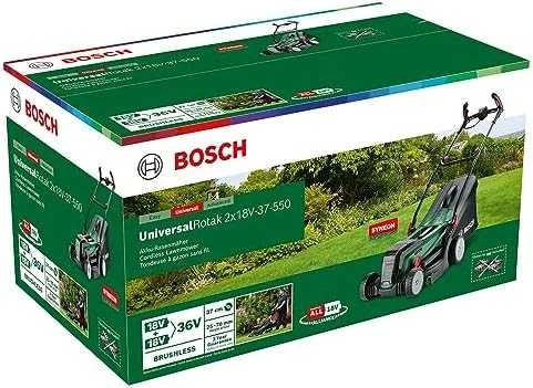 Bosch Akumuliatorinė vejapjovė UniversalRotak 2x18V-37-550 (Be akumuliatoriaus ir kroviklio)