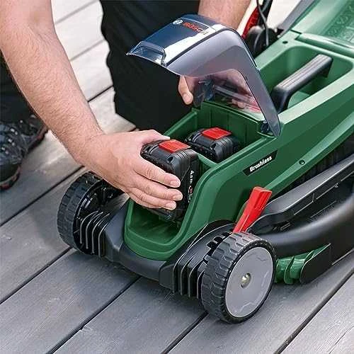 Bosch Akumuliatorinė vejapjovė UniversalRotak 2x18V-37-550 (Be akumuliatoriaus ir kroviklio)