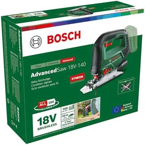 Akumuliatorinis siaurapjūklis Bosch  Advanced Saw 18V-140, 18 V, be akumuliatoriaus ir kroviklio