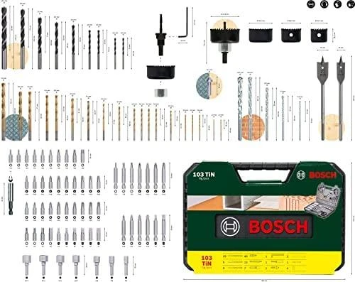Bosch Grąžtų ir sukimo antgalių komplektas V-Line Titanium 103vnt.