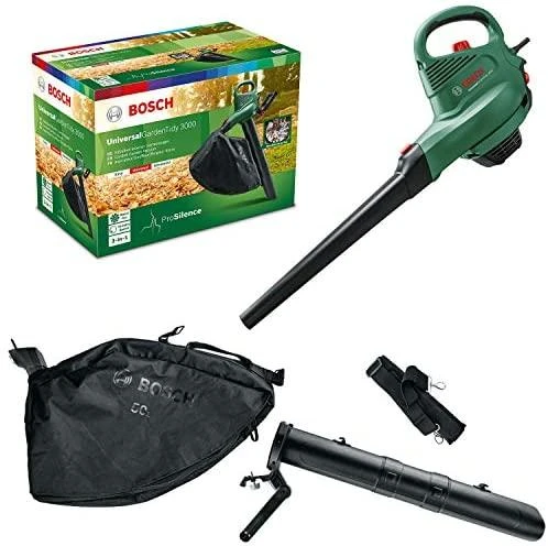 Lapų pūstuvas siurblys Bosch Universal GardenTidy 3000