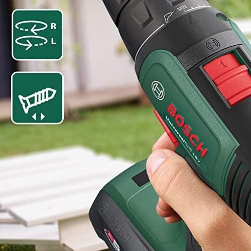 Bosch Universal Drill 18V (1x1,5 akumuliatorius) Akumuliatorinis dviejų greičių gręžtuvas - suktuvas