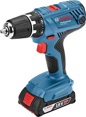 Bosch Akumuliatorinis gręžtuvas-suktuvas GSR 18V-21, 2x2.0Ah, GAL 18V-40