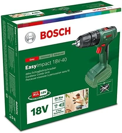 Bosch EasyImpact 18V-40solo Akum.smūginis gręžtuvas