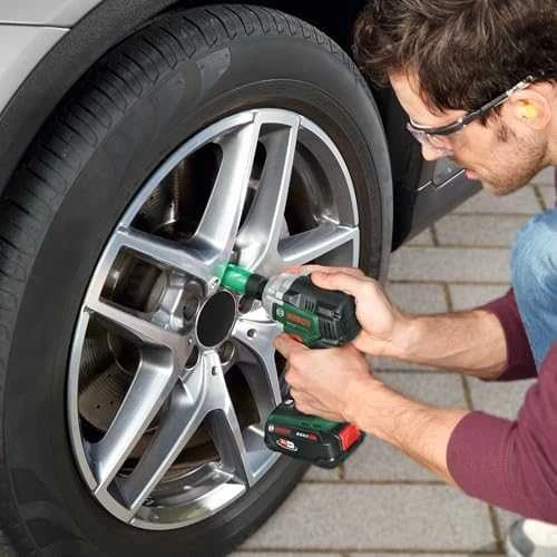 Bosch smūginis veržliasukis UniversalImpactDrive 18V-350 be akumuliatoriaus ir kroviklio + 3 sukimo galvutės