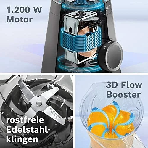 Bosch MMB6141B Series 4, Trintuvas, VitaPower Serie | 4, 1200 W, Juoda