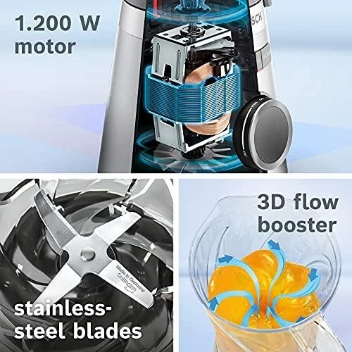 Bosch MMB6141B Series 4, Trintuvas, VitaPower Serie | 4, 1200 W, Juoda
