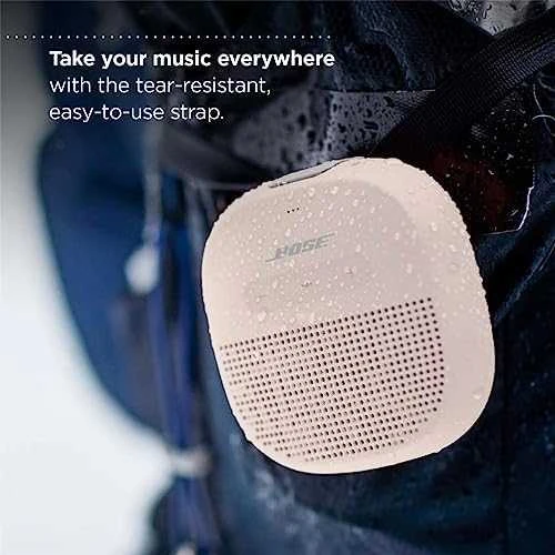 Bose® SoundLink® Micro nešiojama kolonėlė, Baltos spalvos