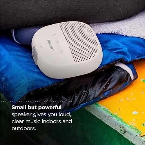 Bose® SoundLink® Micro nešiojama kolonėlė, Baltos spalvos