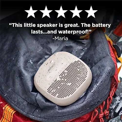 Bose® SoundLink® Micro nešiojama kolonėlė, Baltos spalvos