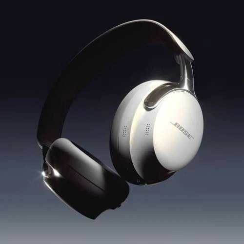 Belaidės ausinės Bose QuietComfort Ultra, Diamond 60 leidimo blizgios baltos spalvos