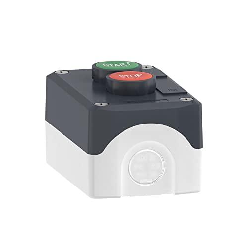 Schneider Electric 2 skylių START/STOP valdymo dėžutė, pilka IP65 XALD215