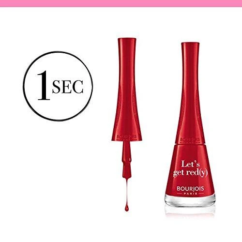 BOURJOIS Paris 1 Second Nagų lakas Moterims 9 ml, 09 LET'S GET RED(Y)