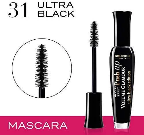 "Bourjois Volume Glamour Push Up" blakstienų tušas "Ultra Juodas