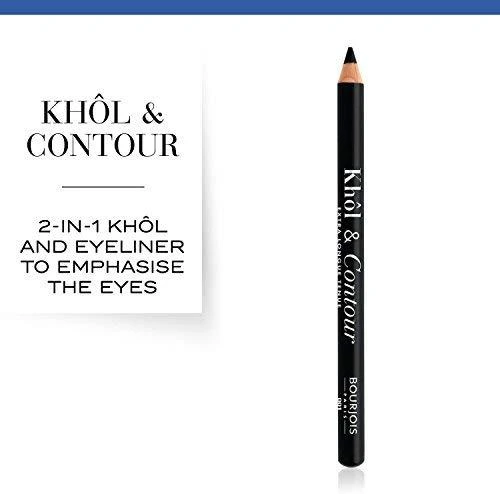 BOURJOIS Paris Khôl & Contour akių pieštukas moterims 1,2 g, 01 NOIR-ISSIME