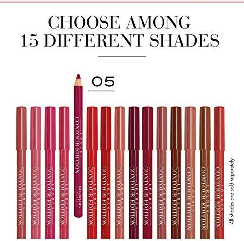 BOURJOIS Paris LÈVRES CONTOUR EDITION Lūpų Pieštukas Moterims 1,14 g, 05 BERRY MUCH