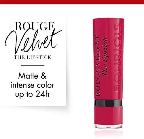 BOURJOIS Paris Rouge Velvet Lūpų dažai Moterims 2,4 g, 09 FUCHSIA BOTTÉ