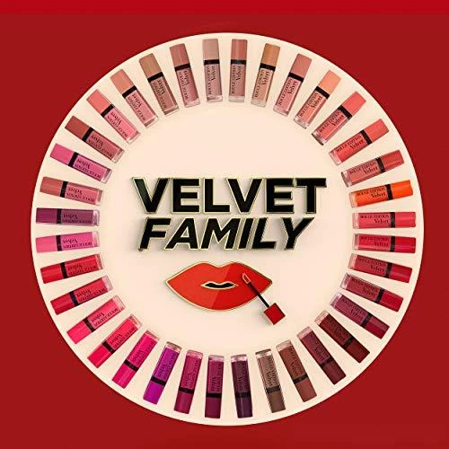 Bourjois Paris Rouge Edition Velvet Skysti lūpų dažai, 7,7 ml, spalva - 01 Personne ne rouge!