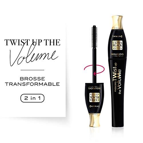 Bourjois Twist Up The Volume Blakstienų tušas Ultra Juodas