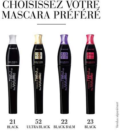 Bourjois Twist Up The Volume Blakstienų tušas Ultra Juodas