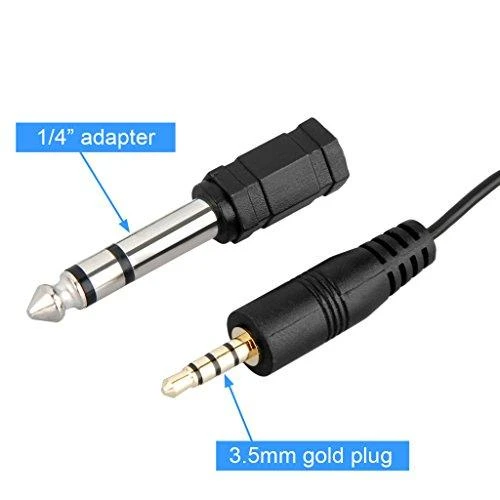 Mikrofonas BOYA 65-18000 HZ, 6.3 mm stereo adapteris, juodas / BY-M1 / BOYA10003