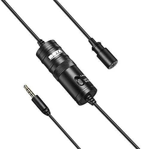 Mikrofonas BOYA 65-18000 HZ, 6.3 mm stereo adapteris, juodas / BY-M1 / BOYA10003