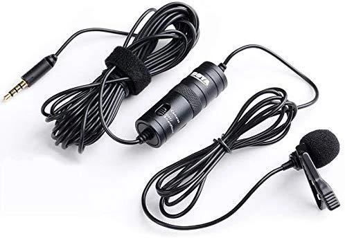 Mikrofonas BOYA 65-18000 HZ, 6.3 mm stereo adapteris, juodas / BY-M1 / BOYA10003