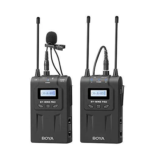 „Boya UHF Dual Lavalier“ belaidis mikrofonas BY-WM8 Pro-K1