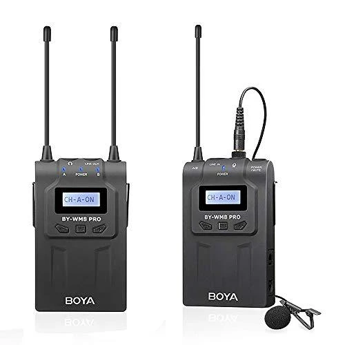 „Boya UHF Dual Lavalier“ belaidis mikrofonas BY-WM8 Pro-K1