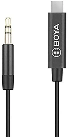 BOYA BY-K2 adapteris: 3,5 mm į USB-C jungtys