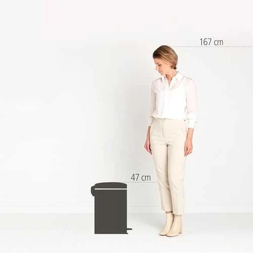 Šiukšlių dėžė su pedalu Brabantia NewIcon, 20 l, Balta