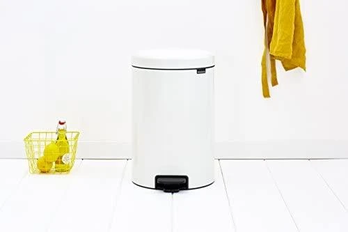 Šiukšlių dėžė su pedalu Brabantia NewIcon, 20 l, Balta