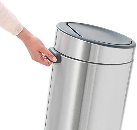 Brabantia Touch Bin Nauja, plieno matinė, 30 L