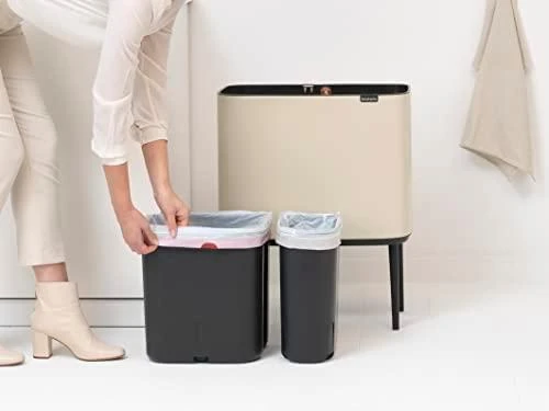 Brabantia Waste Bin Bo Touch Bin 11 + 23 L Soft rusvai gelsvas