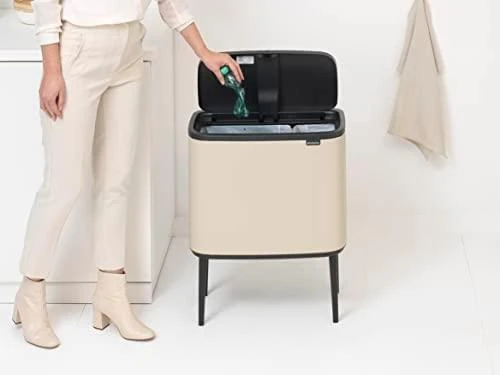 Brabantia Waste Bin Bo Touch Bin 11 + 23 L Soft rusvai gelsvas