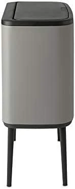 Šiukšlių dėžė Brabantia Bo Touch, 3 x 11 l, Betono pilkos spalvos