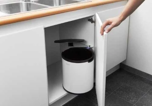 Šiukšliadėžė Brabantia Szafkowy De Luxe 15l balta - (428081)