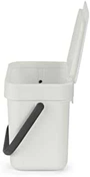 „Brabantia Sort & Go“ šiukšliadėžė šviesiai pilka 3 l