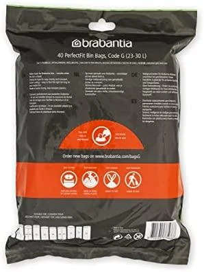 Brabantia Šiukšlių maišeliai G 23-30 l (dalytuve 40 maišelių)